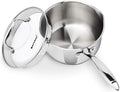 Rorence 2.5 Quart Stainless Steel Sauce pan with Lid