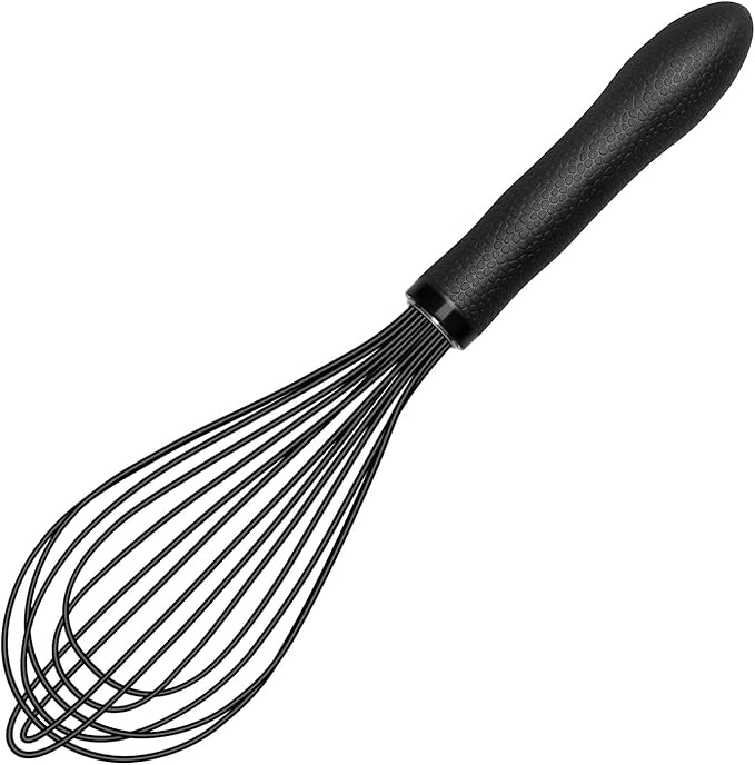 TEEVEA Silicone Whisk 11 Inch, Nonstick Heat Resistant for Cooking Baking