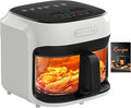BOSWELL 7.5 QT Large Glass Air Fryer, 6-1 Preset Cook Modes