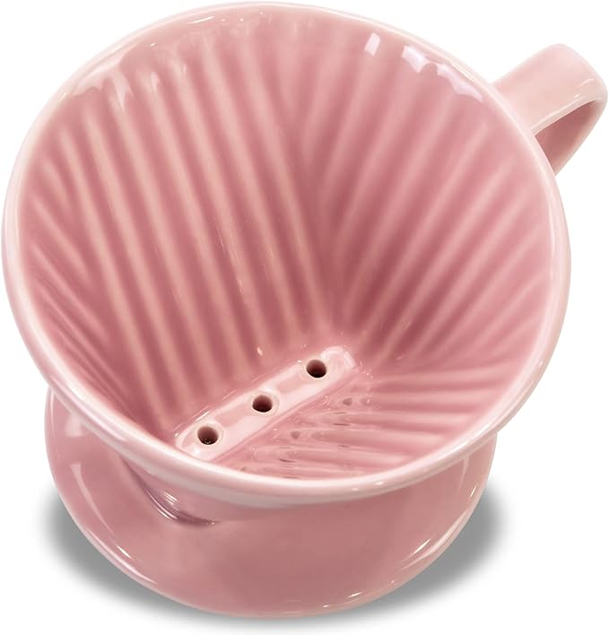 LHUKSGF Pour Over Ceramic, Coffee Dripper Ceramic Coffee Maker,Pink