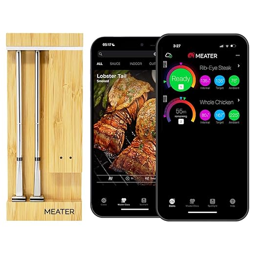 MEATER Pro Duo WiFi & Bluetooth Thermometer, 2-Probe, 1000°F, 6 Sensors