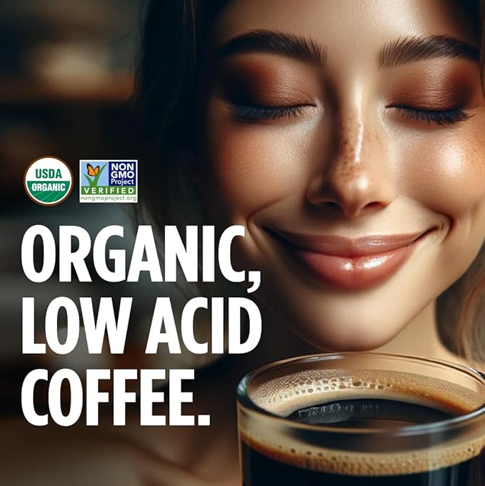 VitaCup Perfect Low Acid USDA Organic Instant Coffee Packets 24ct