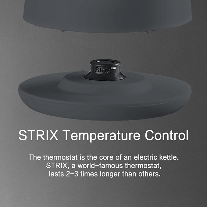 QUAXWELL 1.5L Electric Kettle Temperature Control,Gray