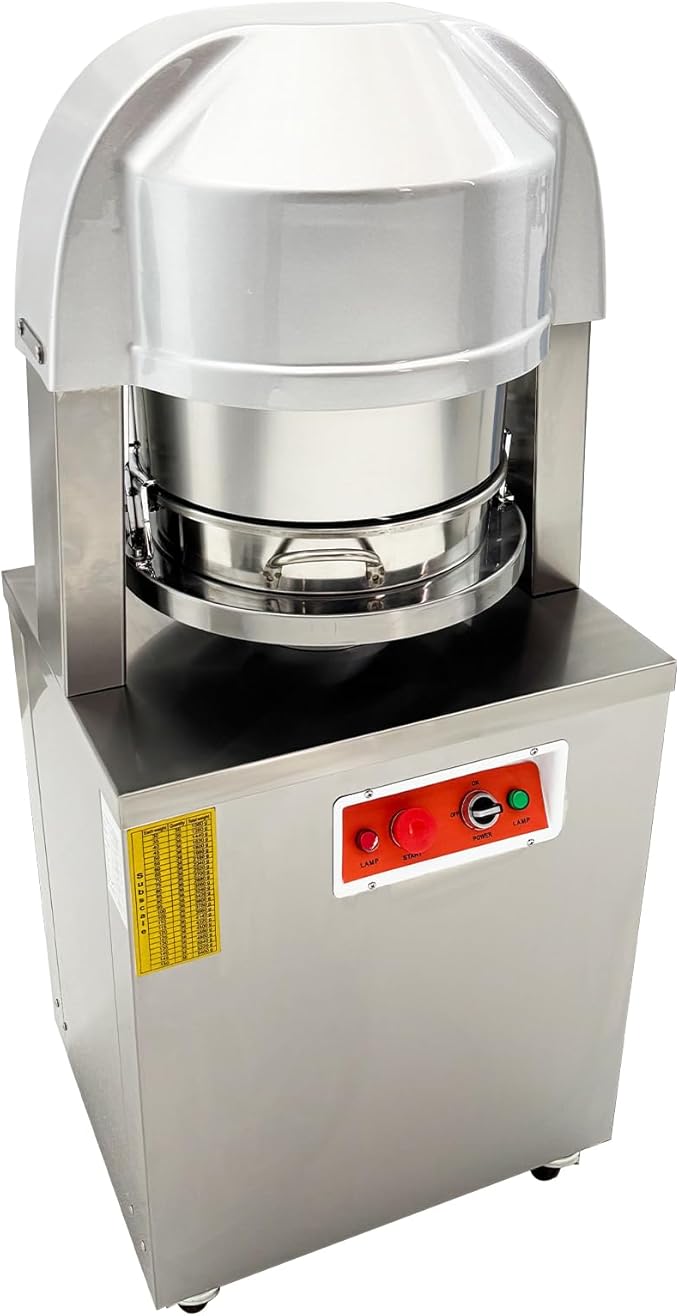 HQHAOTWU Electric Automatic Dough Divider 36pcs, Commercial Dough Dividing Cutting Machine, Stainless Steel Dough Cutter for Bakery, Pizzeria, 110V
