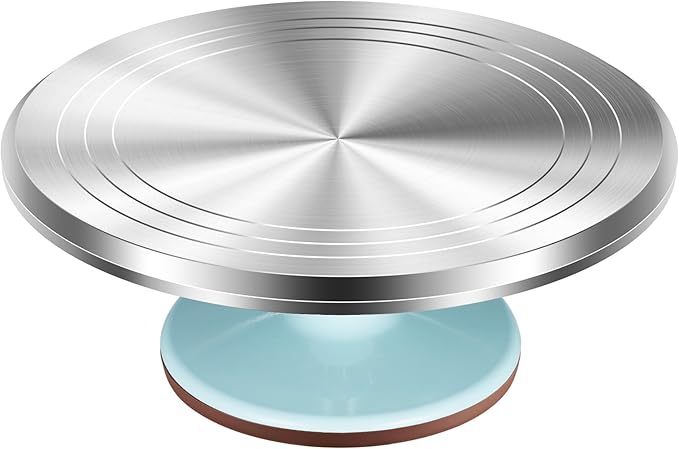 Kootek Aluminum Cake Stand Turntable for Party, Base Giratoria Para Pastele