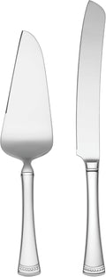 Lenox Portola Silverware Cake Knife & Server Dessert Set, 2-Piece, Flatware