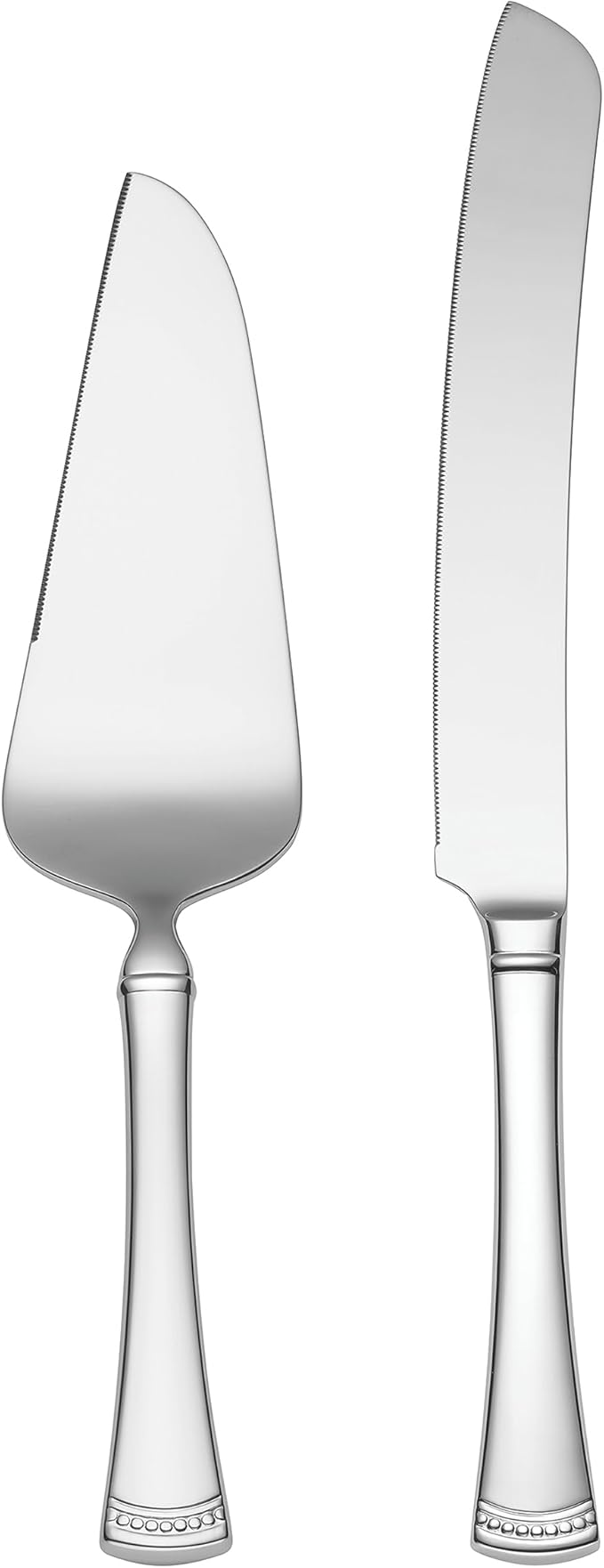 Lenox Portola Silverware Cake Knife & Server Dessert Set, 2-Piece, Flatware