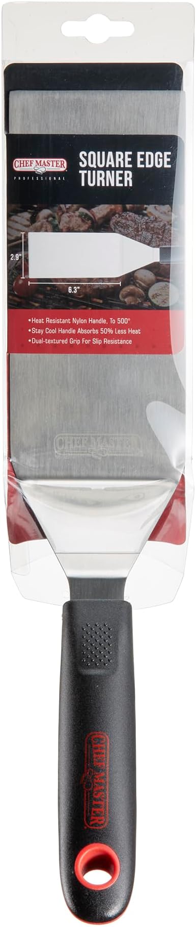 Chef Master 90281 High Heat Square Edge Turner Spatula