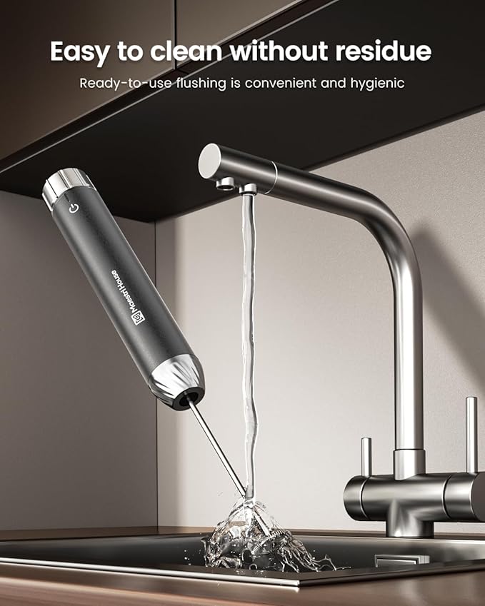 Maestri House LunaFro Max Rechargeable Milk Frother,Stepless Speed Control
