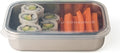 U-Konserve 25 oz Stainless Steel Rectangle Bento Food Container Clear
