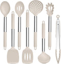 TeamFar Kitchen Utensils Set of 8, Silicone Utensils Kitchen Tools Set