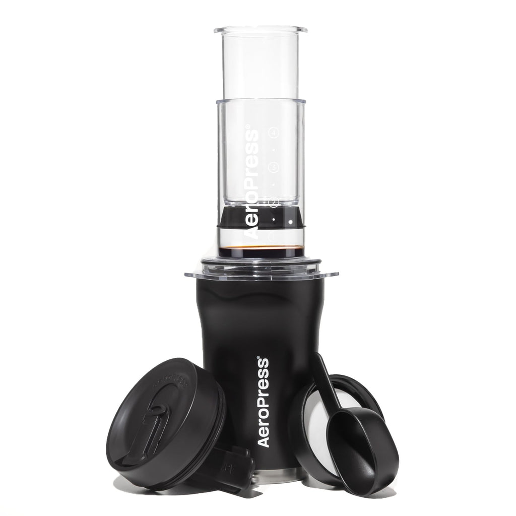 AeroPress Go Plus Portable Coffee Maker Kit, Black