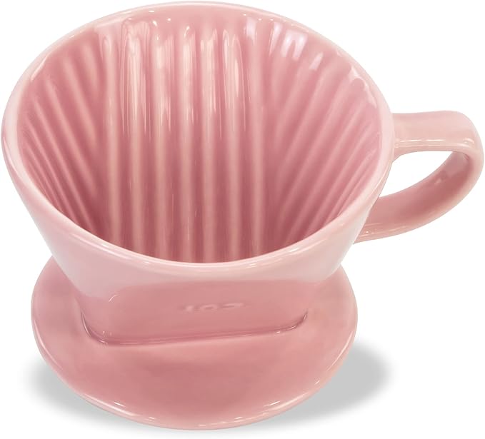 LHUKSGF Pour Over Ceramic, Coffee Dripper Ceramic Coffee Maker,Pink