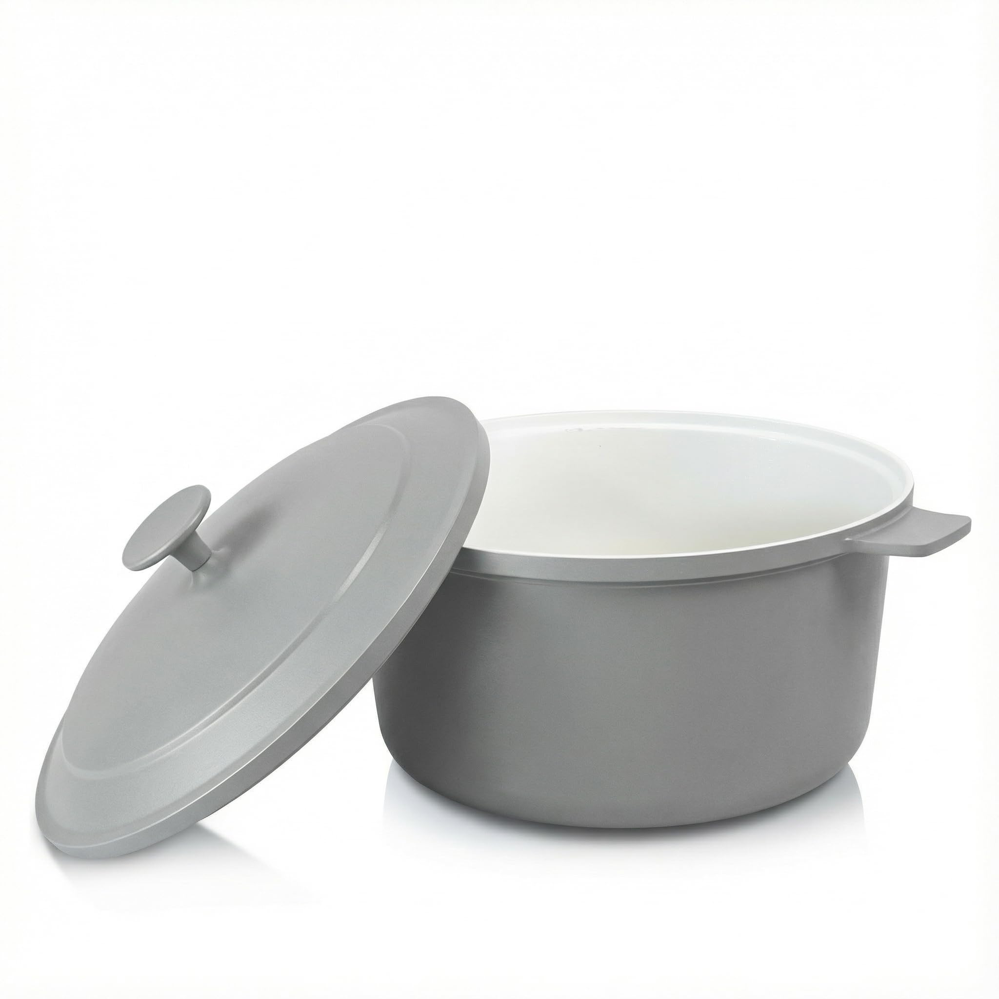 GOTHAM STEEL 5 Qt Dutch Oven Pot with Lid, Ceramic Nonstick, Gray