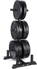 CAP 370lb Elite Olympic Bumper Plate Set with Storage Rack