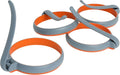 Silicone Egg Rings for Frying Egg, Cooking Egg Mold For Frying, Round Perfect Fried Egg Ring for Griddle, Nonstick Food Grade Egg Circle Omelet Rings For Griddle (Gray, 4Pcs Round)