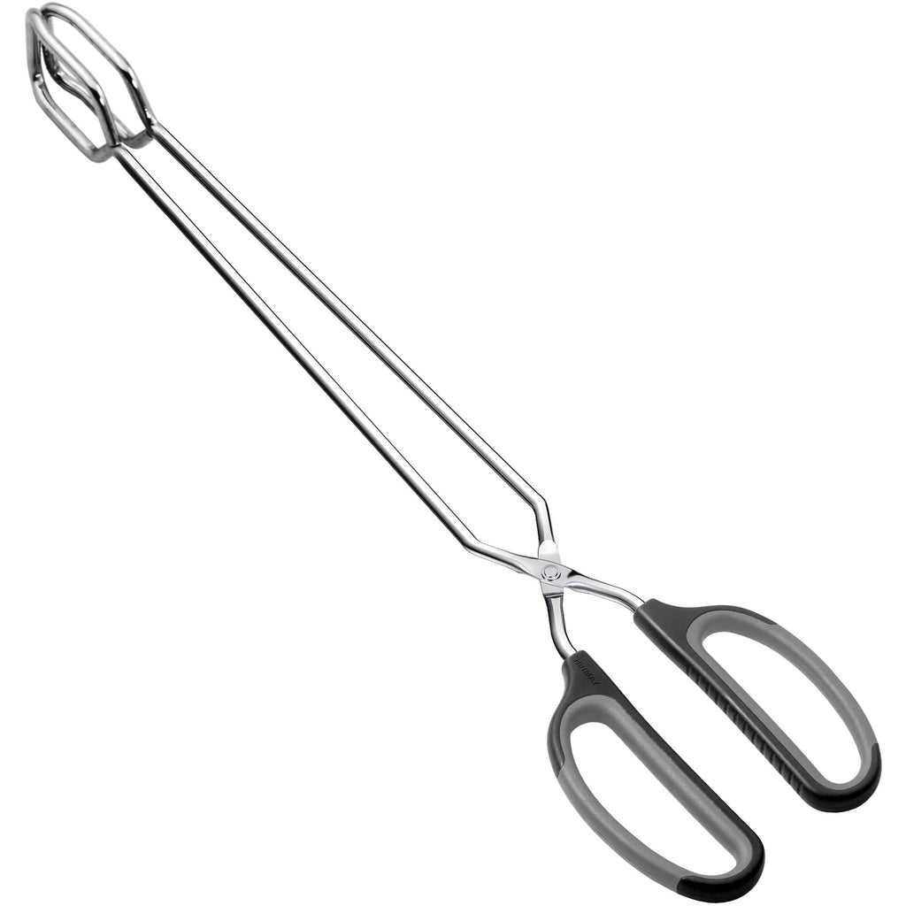 HINMAY Scissor Tongs 16" Extra Long Stainless Steel Barbecue Grilling Tongs