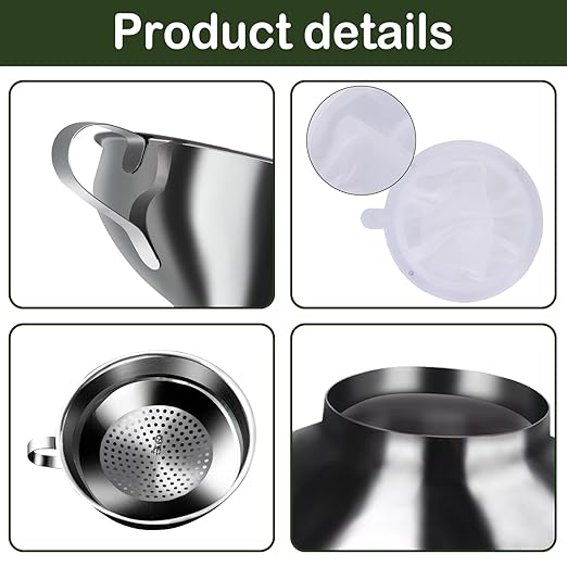 Yevior Canning Funnel for Filling Mason Jars,Bottles (5-Pack)