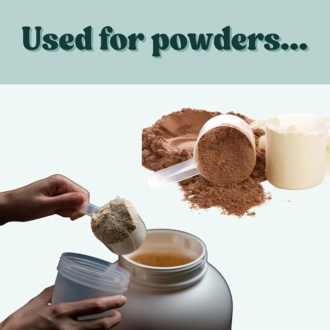 Supplement and Supply 106 mL (106 CC | 3.58 Oz.) Long Handle Plastic Measuring Scoop for Coffee, Protein Powder, Pet Food, Spices, Grains, Dry Goods – Food-Grade BPA-Free (Pack of 1)
