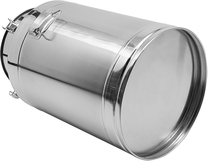 Fifizoo 304 Stainless Steel Milk Can - 20 Gallon (76 Liter) Heavy Duty Airtight Food Storage Container for Milk, Wine, Oil - Ideal for Home, Farm, and Commercial Use