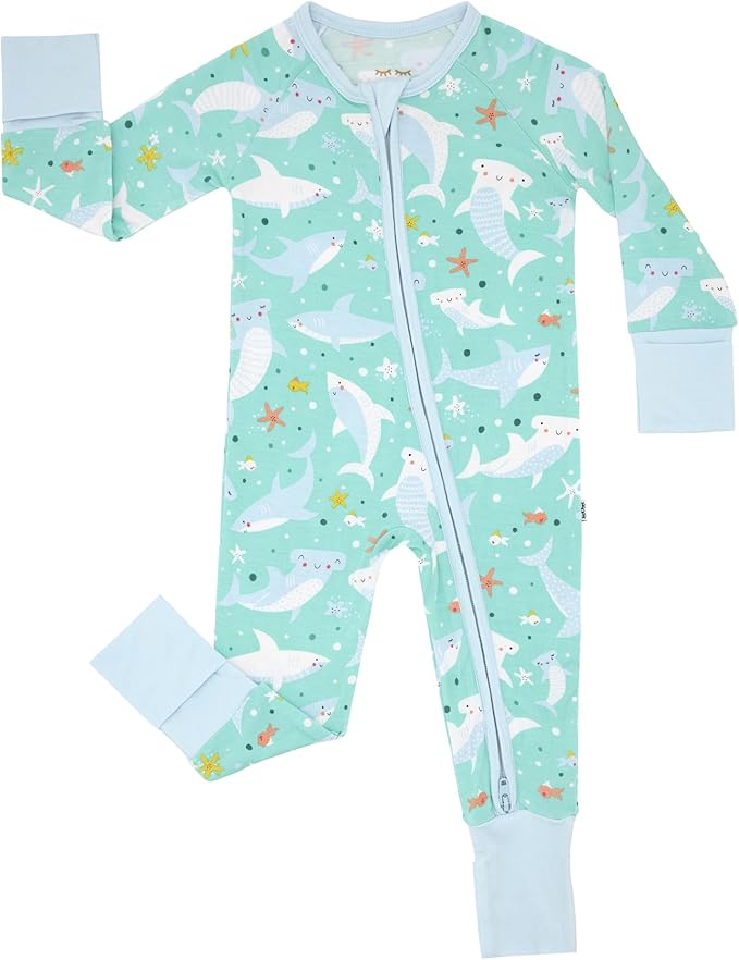Little Sleepies Baby Pajamas, Shark Soiree, 2T