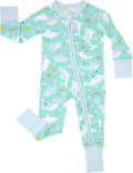 Little Sleepies Baby Pajamas, Shark Soiree, Newborn