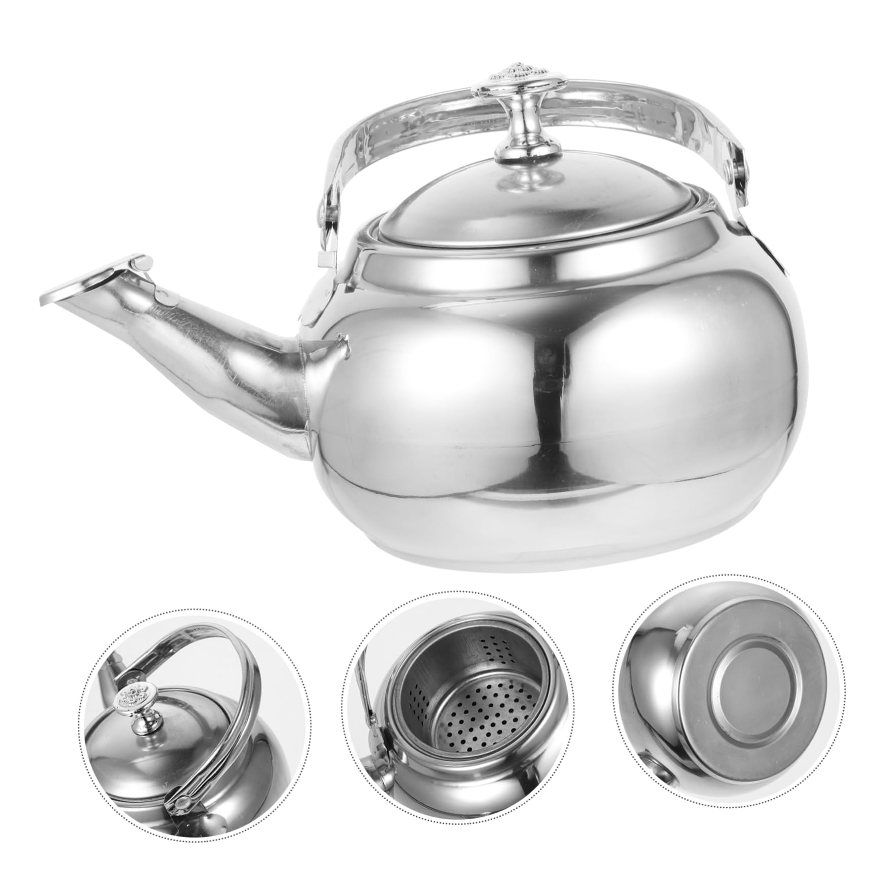 Stainless Steel Stovetop Tea Kettle - Whistling, Wear-resistant, Home Supplies