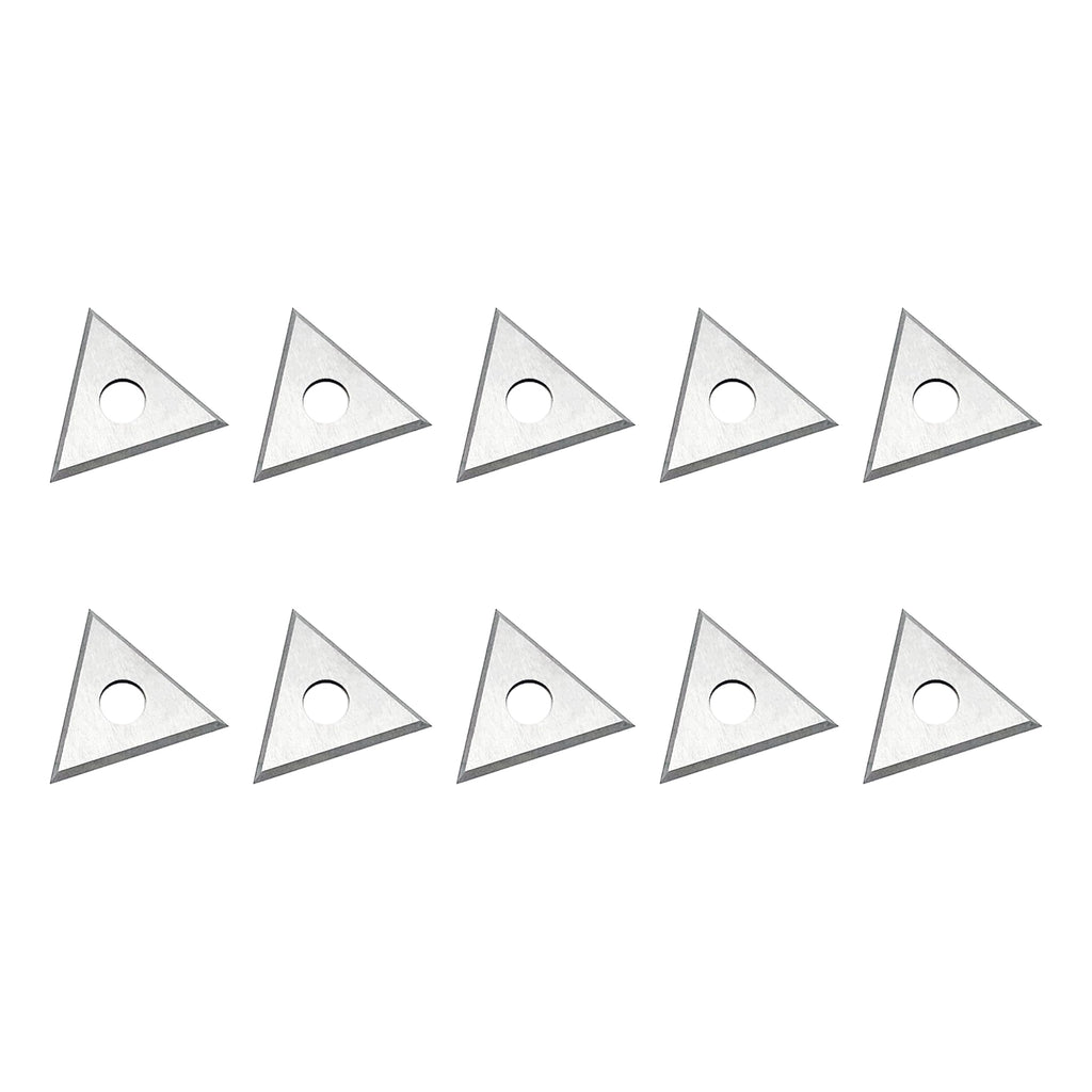 LU&MN Carbide Scraper Replacement Blades, 1" Triangle, 10 Pcs