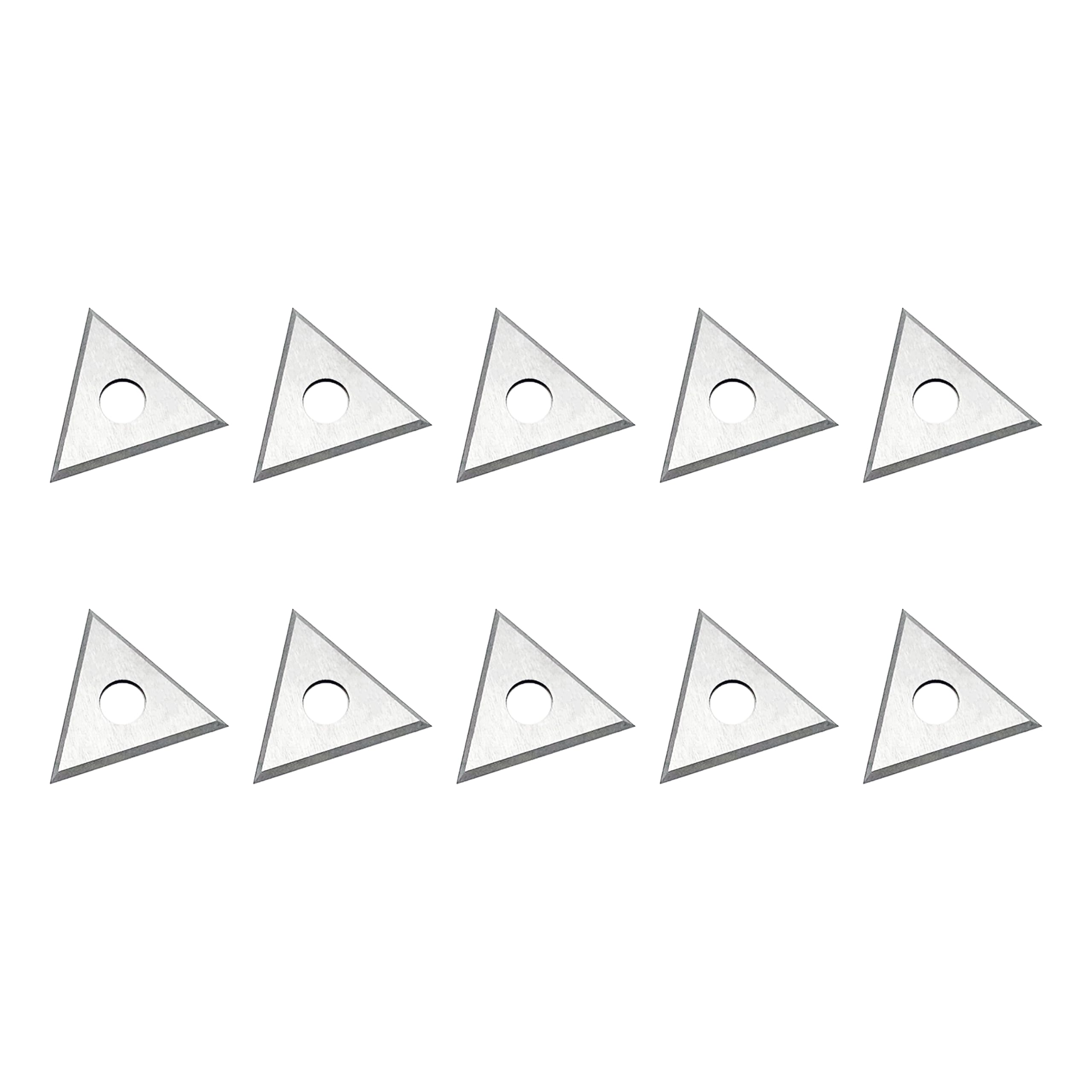 LU&MN Carbide Scraper Replacement Blades, 1" Triangle, 10 Pcs