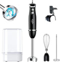 Sangcon 5-in-1 Immersion Blender Handheld with 1000ml Cup, 2-Speed Adjustable Hand Blender with 304 Stainless Blades, Detachable Whisk and Milk Frother