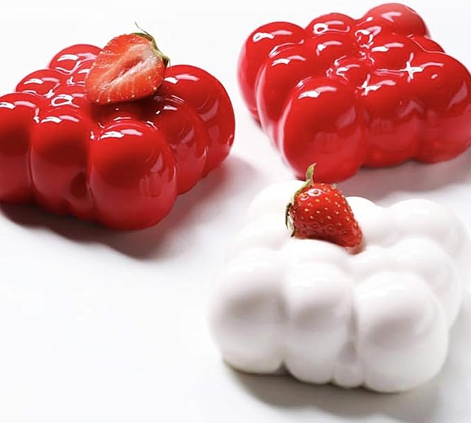 OCPO Kitchen Cloud Silicone Mold for Baking Mousse Cake, 6 Cavities