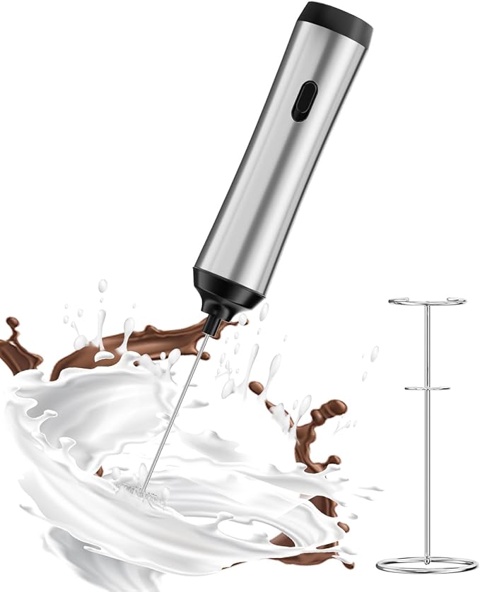 QTDHG Rechargeable Milk Frother with Stand