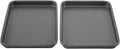 GoodCook Everyday Toaster Oven Mini Baking Sheets Set of 2 Set of 2 Heavy-Gauge Steel Baking Pans with Scratch-Resistant Nonstick, 9 x 6.2-Inch, Gray