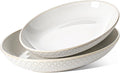 LE TAUCI Ceramic Serving Bowls Set of 2, Large Serving Dishes for Entertaining, 11.8 & 13.7 Inch Oval Serving platter, Salad Fruit Bowl, Pasta Bowls, Microwave & Dishwasher Safe - Arctic White