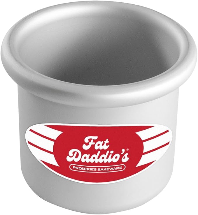 Fat Daddio's Round Cake Pan, 3 x 3 Inch, Silver