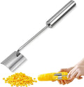 Long Handle Stainless Steel Corn Cob Stripper,Corn Cob Thresher,Corn Peeler,Corn Stripper,Corn Thresher,Corn Scraper (Style-A)