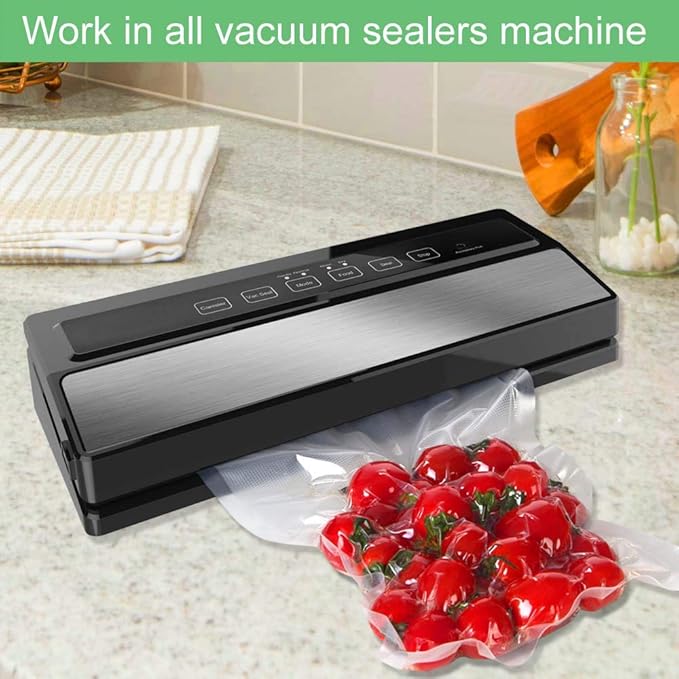 O2frepak Quart 8"x12" Vacuum Sealer Bags 300ct for Food Storage