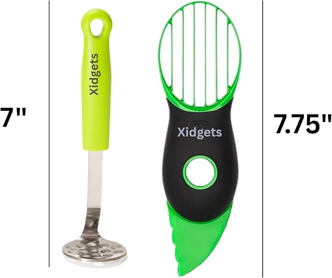 2pc Avocado Tool Set in Box - 3-in-1 Avocado Slicer with Cutter & Pit Remover + Mini Masher