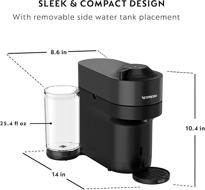 Nespresso Vertuo Pop+ Coffee Machine & Samra Origins Pods by De'Longhi