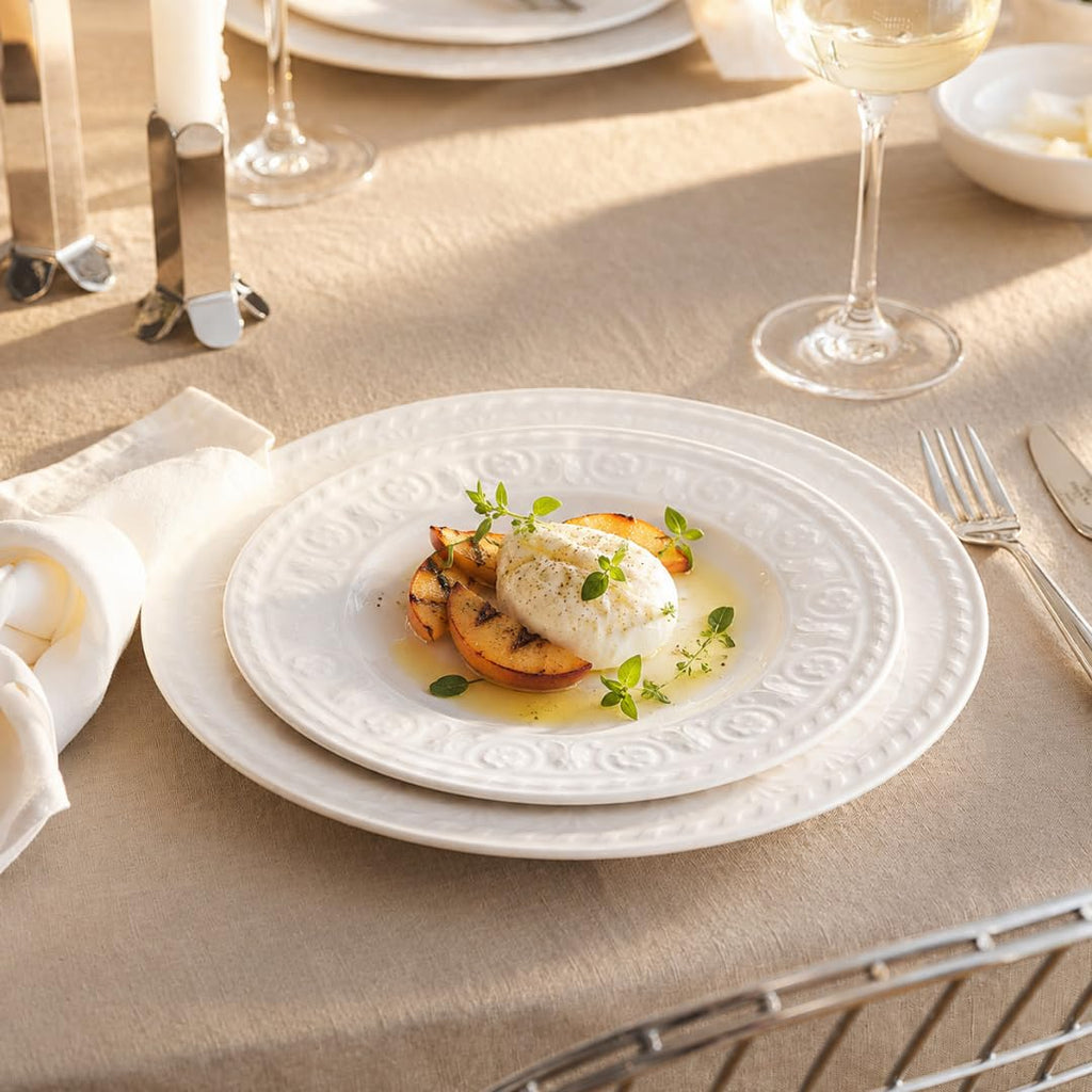 Villeroy & Boch Cellini 12 Piece Dinnerware Set, White, Service for 4