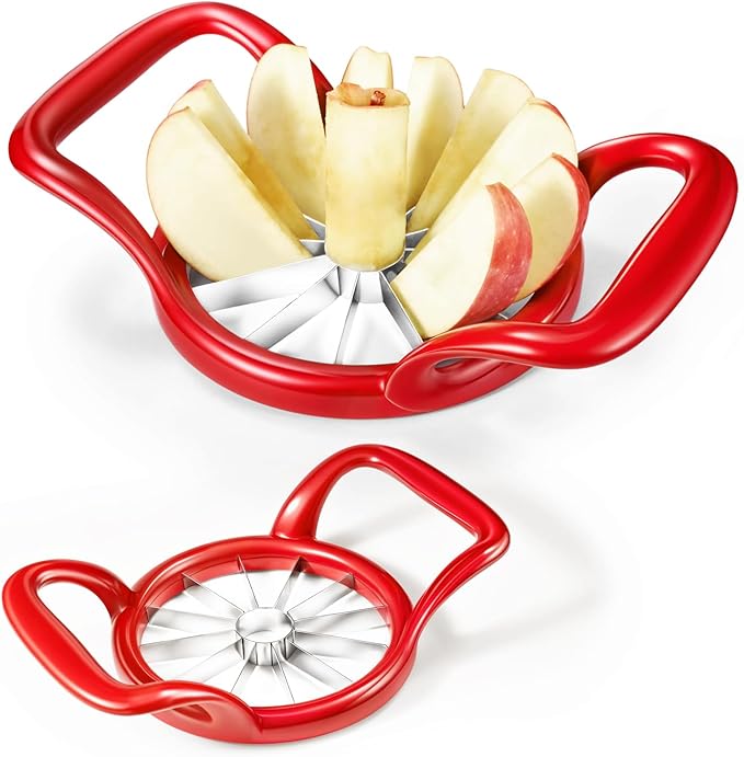 5.5 Inch Heavy Duty 12-Slice Apple Divider Wedger, Fruits Cutter Corer