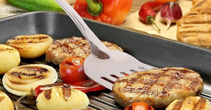 Zulay Kitchen Stainless Steel Slotted Spatula Turner