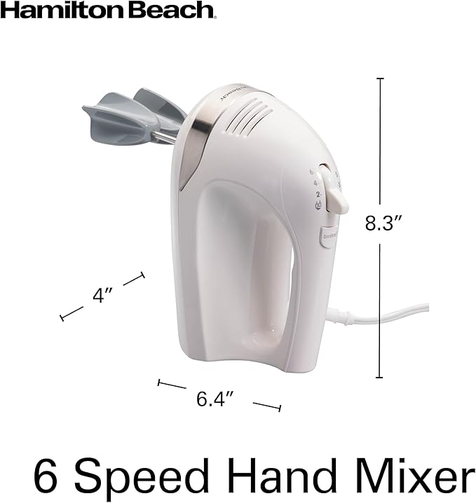 Hamilton Beach 6-Speed Electric Hand Mixer With Easy Clean Beaters