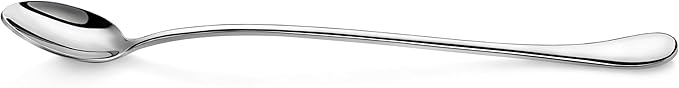 Artaste Rain Iced Tea Spoons, 9.5-Inch, Silver, Set of 6