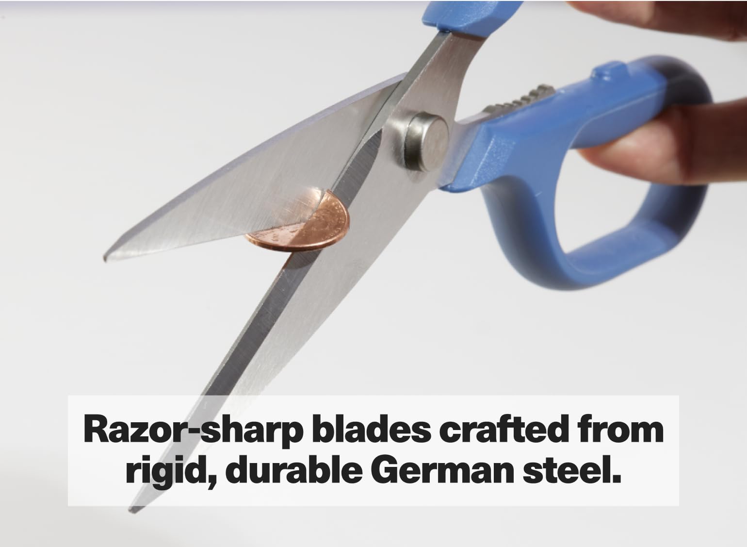Misen Heavy Duty Kitchen Shears - Comfortable Ambidextrous Scissors for Meat, Poultry, Herbs & More - Easy to Clean - German Stainless Steel - Small | Black