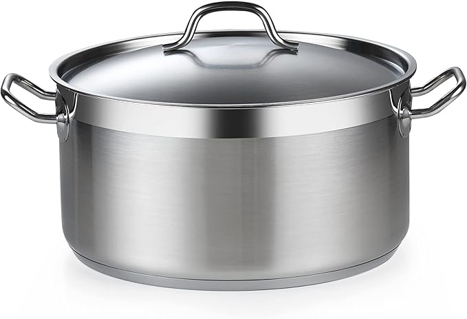 Cooks Standard Professional 9 Quart Stock Pot, Stainless Steel Dutch Oven