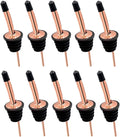 24 Pack Liquor Pour Spouts Set - Stainless Steel bottle spout and Liquor Pourers Dust Caps Covers Rose Gold