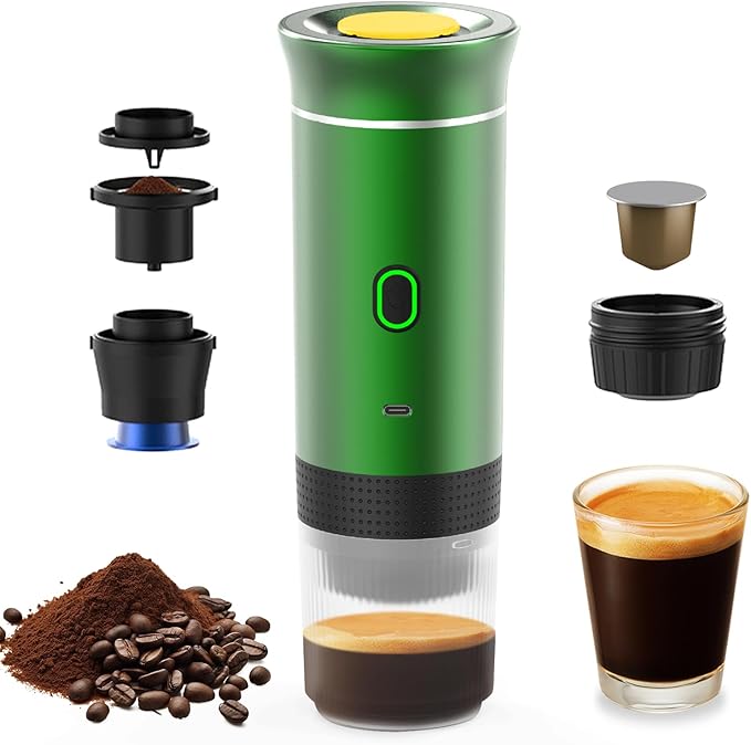 Decdeal Coffee Machine Coffee Maker Work With Capsule and Ground Coffee