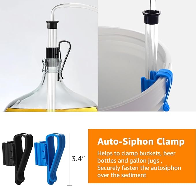 Hgkeke 3/8" Auto Siphon Beer Bottle Siphon Pump for Gallon Jugs
