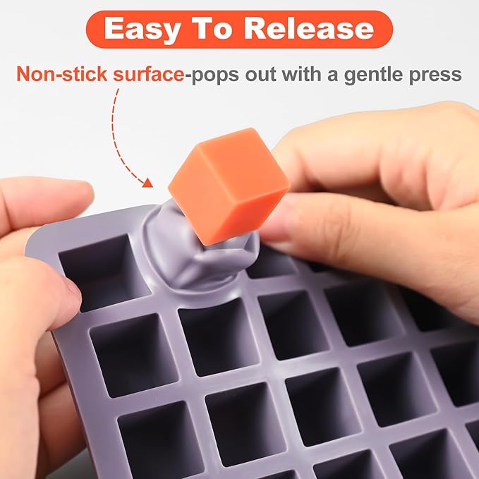 Square Chocolate Mold, 100 Cavities Mini Square Candy Molds